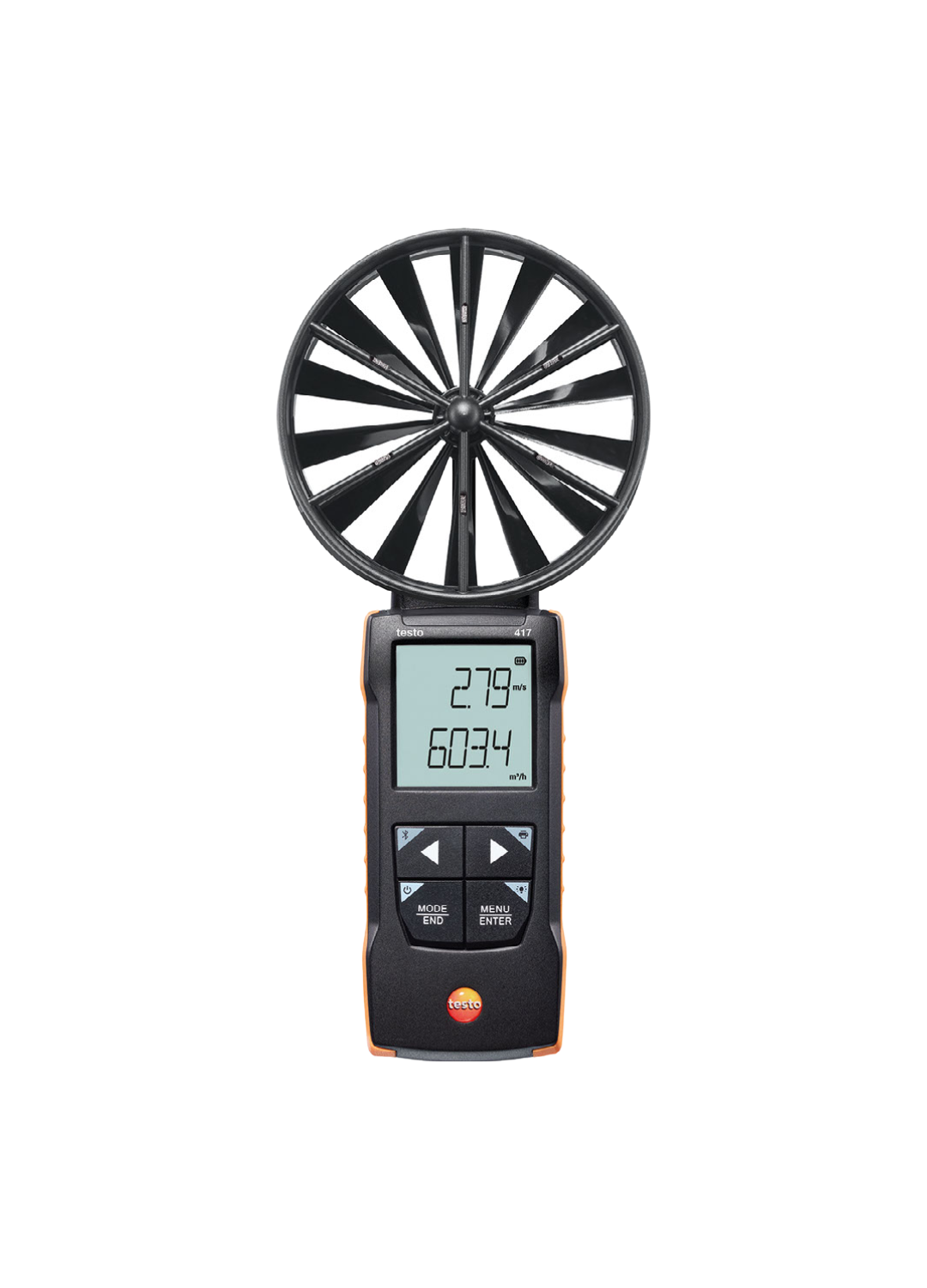 testo 417 – Digitales 100 mm-Flügelrad-Anemometer